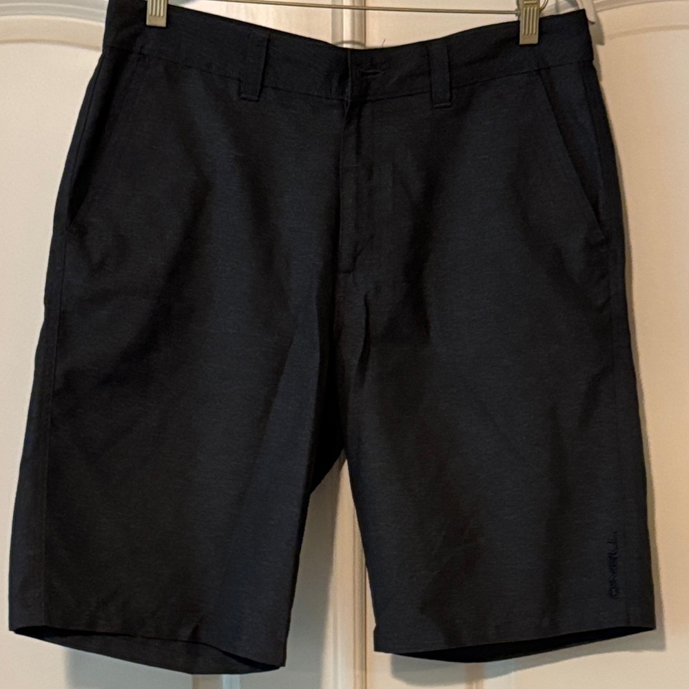 O'Neill Men's Dark Gray Flat Front Shorts